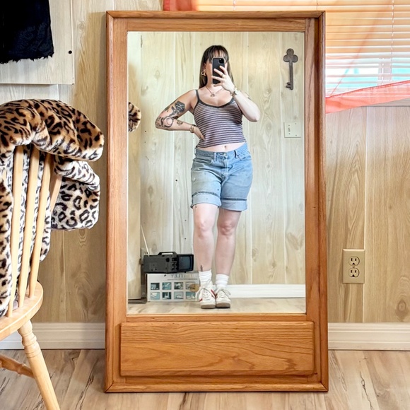 Vintage 34" Levis 505 Distressed Long Denim Jean Shorts. 80s 90s Y2K 2000s 00s. - Picture 3 of 11